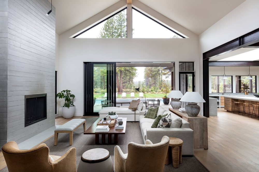 Sierra Pacific sliding glass door opening to the yard